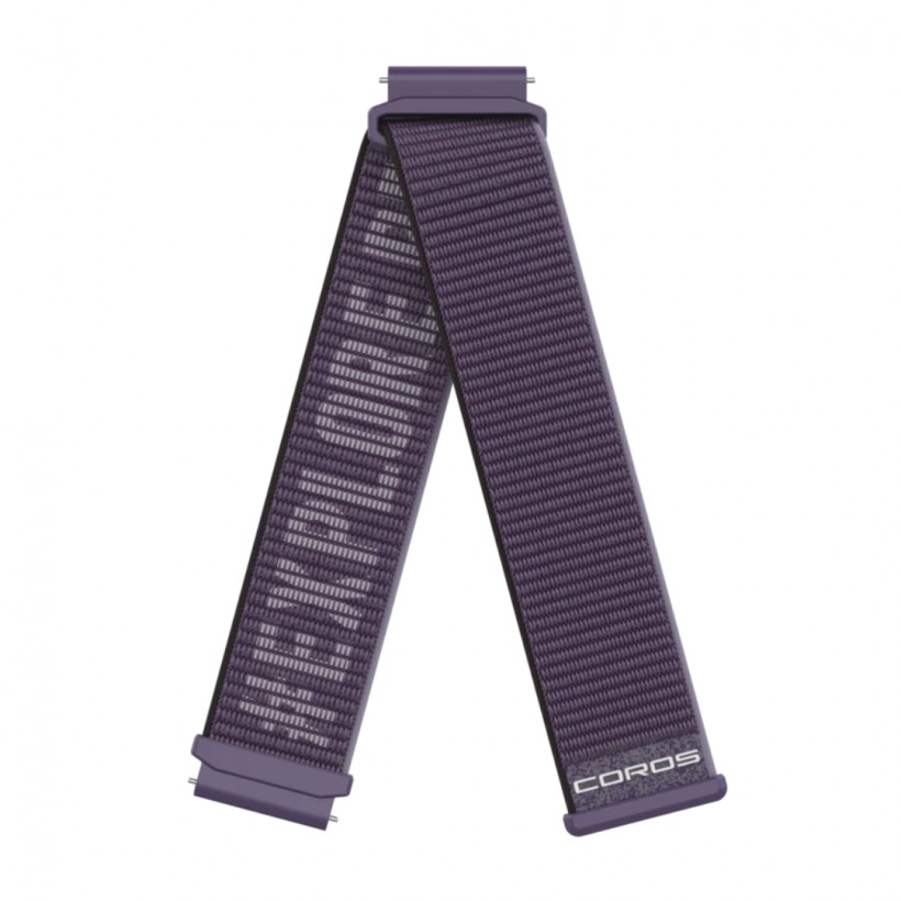 Coros Strap 22mm Short Nylon Purple