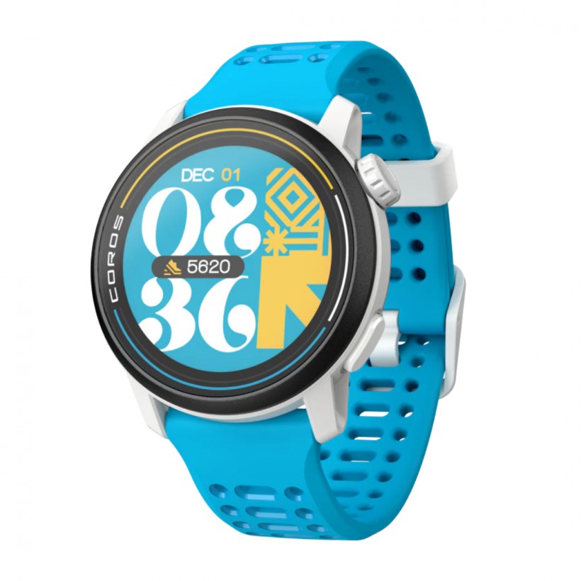 Coros Pace 3 Valencia Edition GPS Silicone Watch Blue