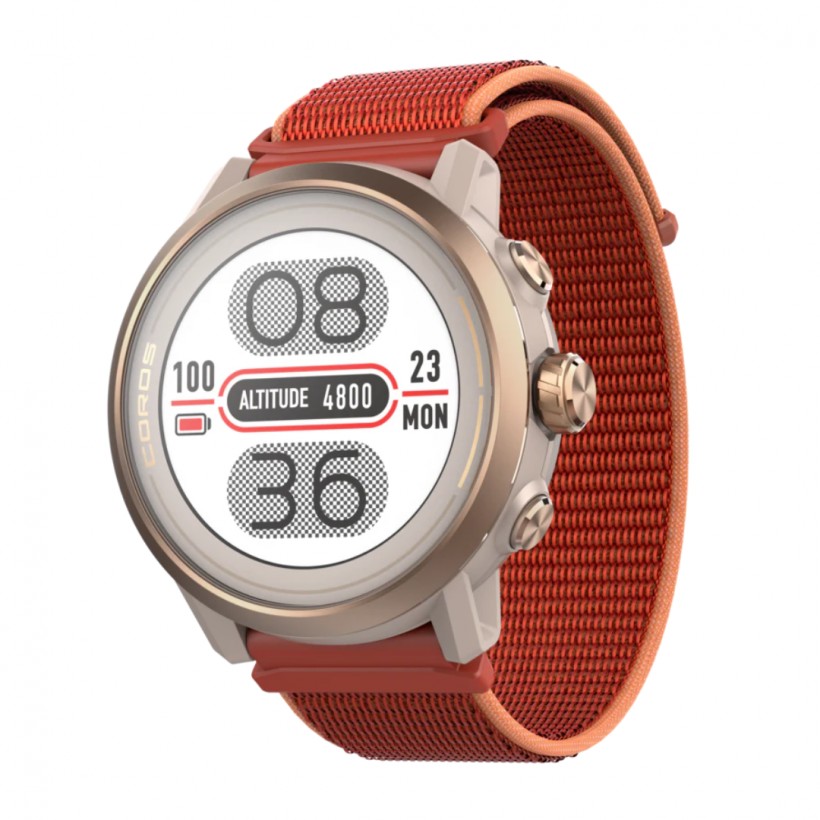 Coros Apex 2 GPS Watch Coral Red Nylon