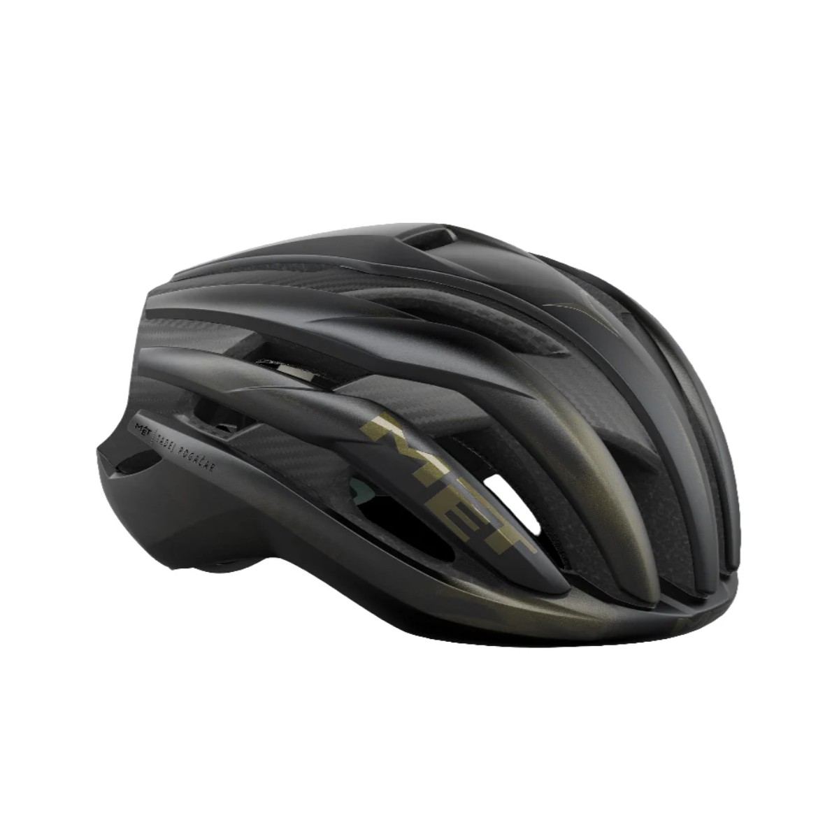 Met Trenta 3K Carbon Mips Tadej Pogacar Schwarzer Helm, Größe L (58-61 cm)