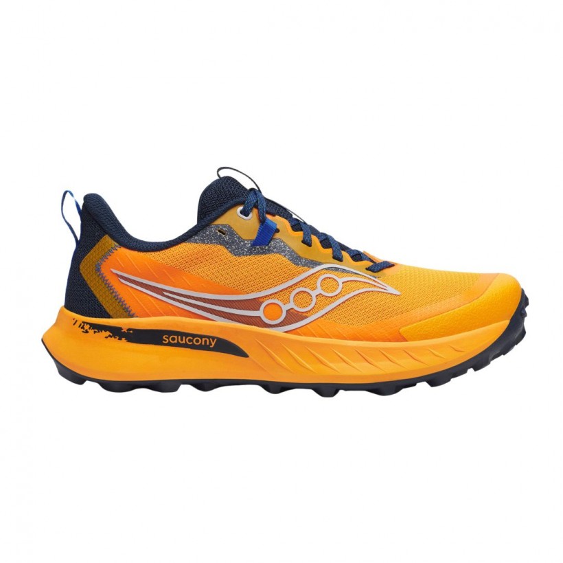 Chaussures Saucony Peregrine 15 Orange Bleu Marine SS25