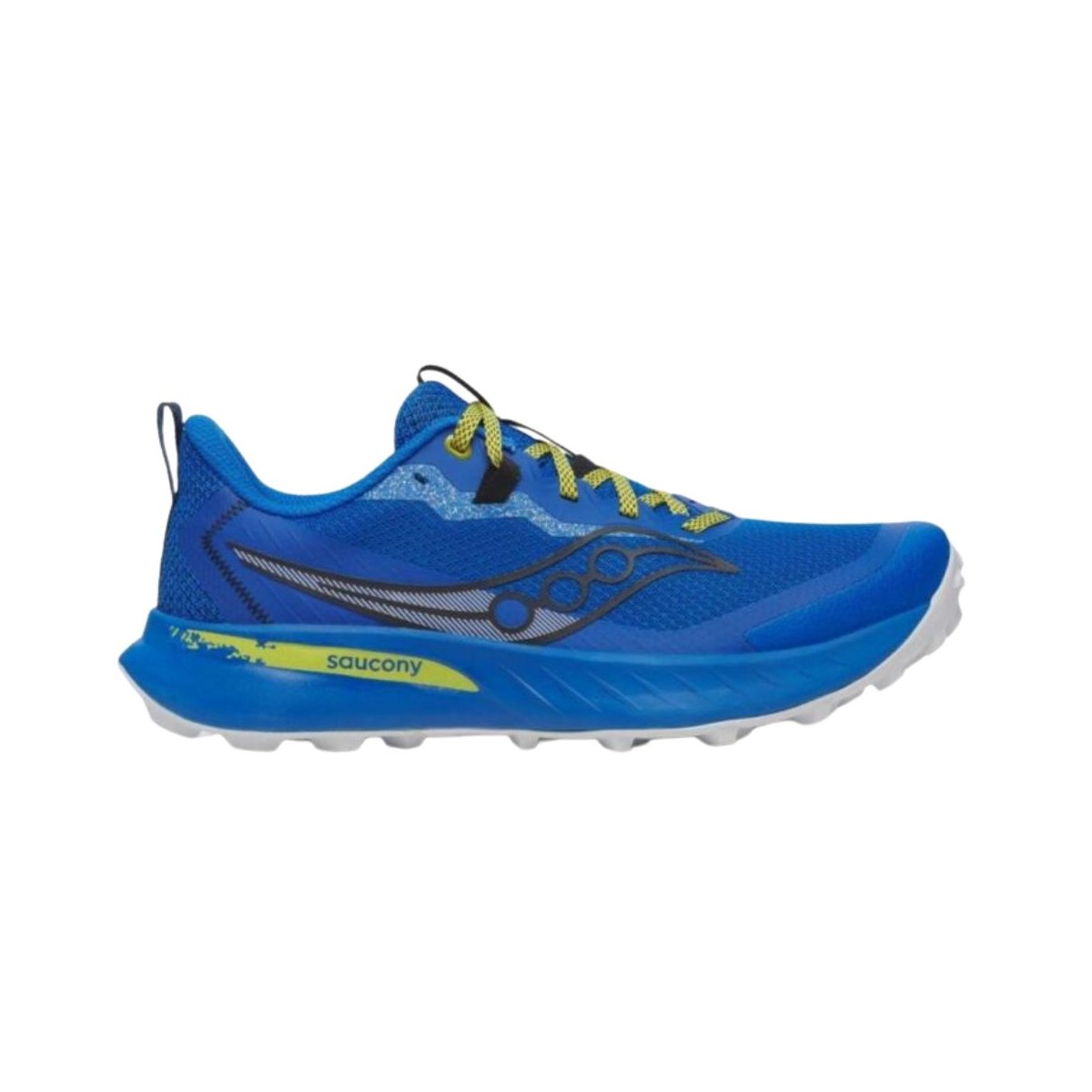 Saucony Peregrine 15 Blau Gelb SS25, Größe 45 - EUR