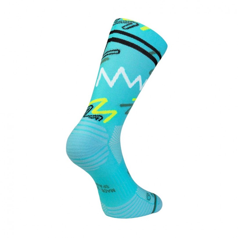 Chaussettes Sporcks BPM Bleu Noir Jaune