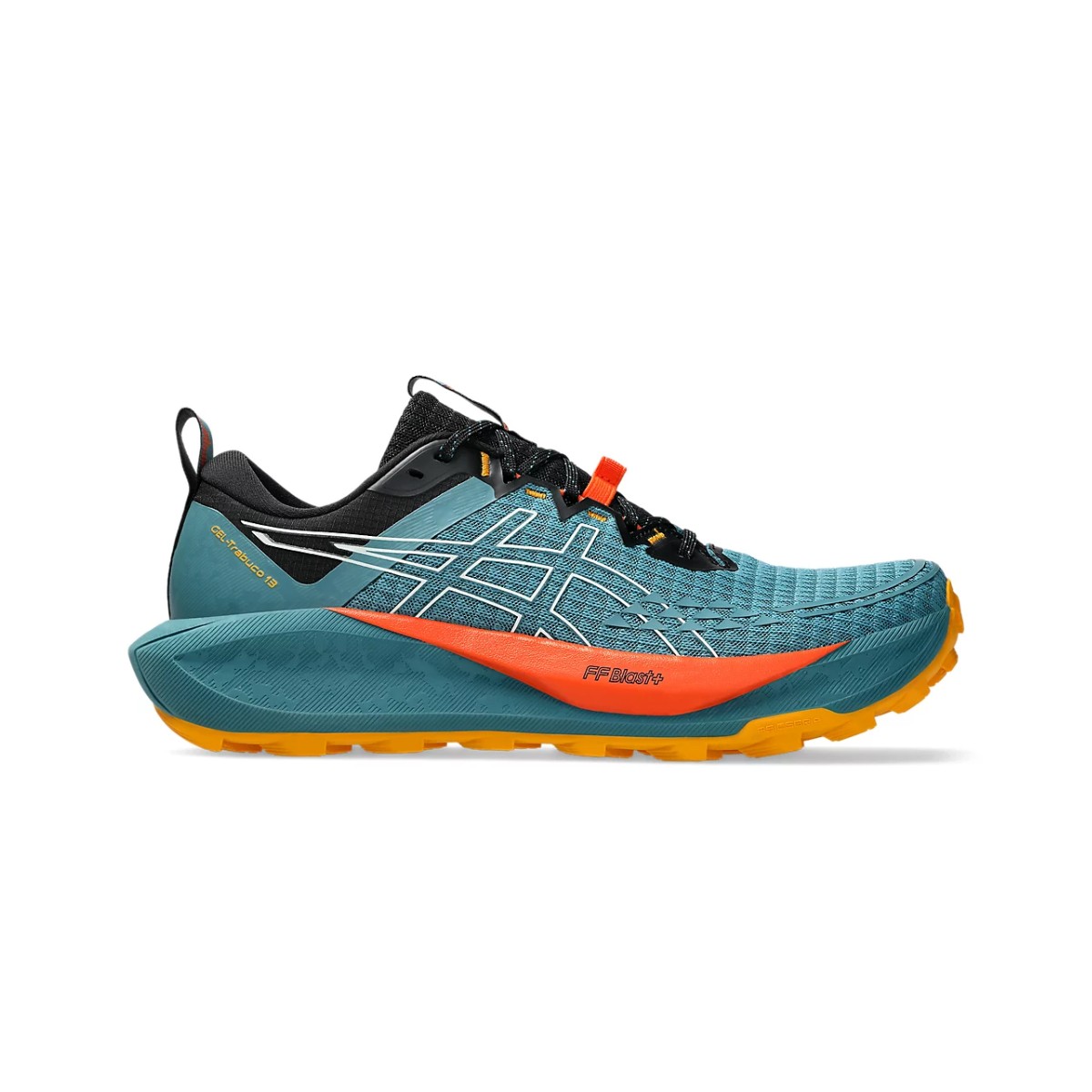 Asics Gel Trabuco 13 Blau Orange Schuhe SS25, Größe 41,5 - EUR