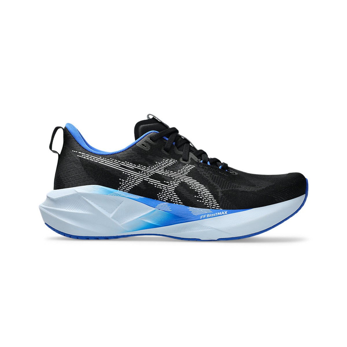 Asics Novablast 5 Schwarz Blau SS25 Schuhe, Größe 42 - EUR