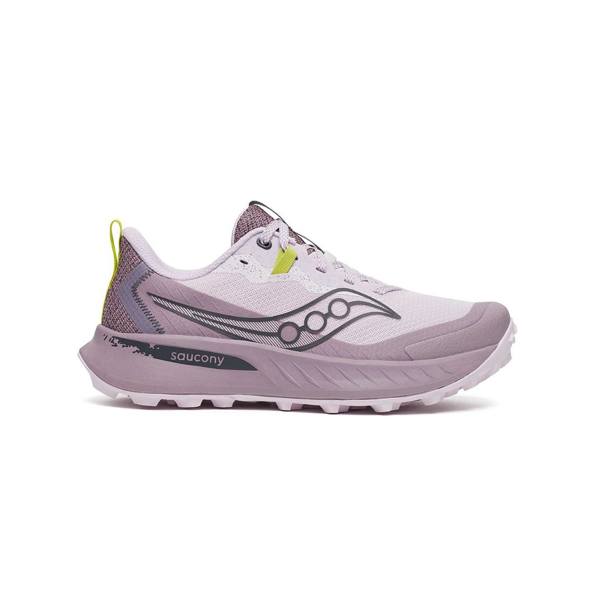 Saucony Peregrine 15 Lila Grün SS25 Damenschuhe, Größe 40 - EUR