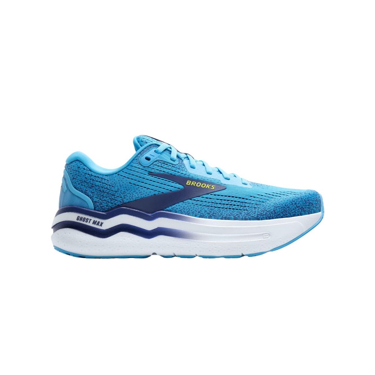 Brooks Ghost Max 2 Blau Weiß SS25 Sneakers, Größe 46,5 - EUR