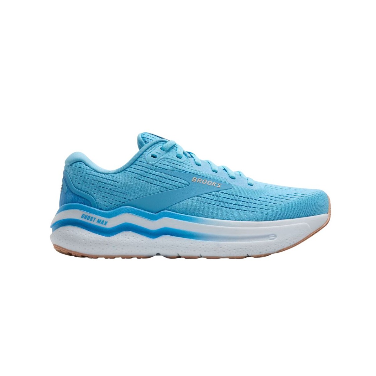 Brooks Ghost Max 2 Blau Weiß SS25 Damenschuhe, Größe 38 - EUR