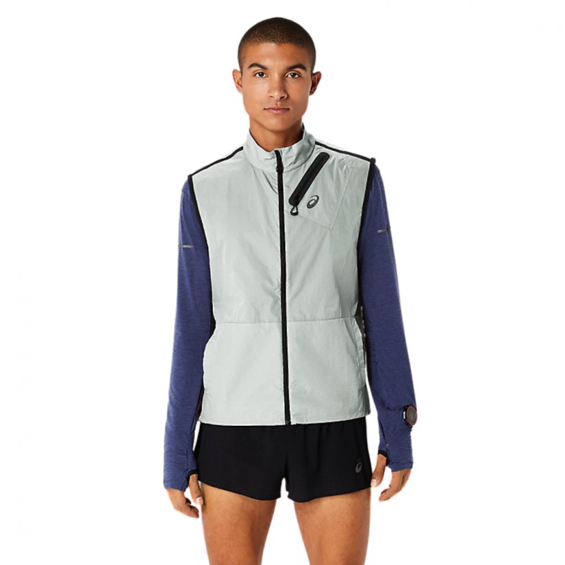 Asics Metarun Packable Vest Grey Black