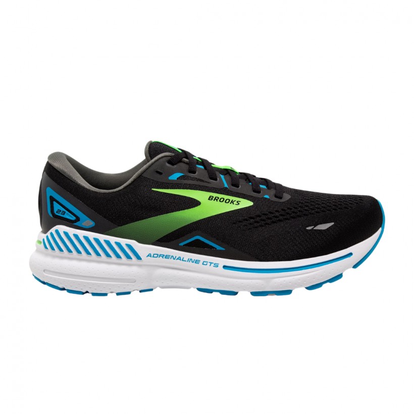 Scarpe Brooks Adrenaline GTS 23 Nero Blu Verde