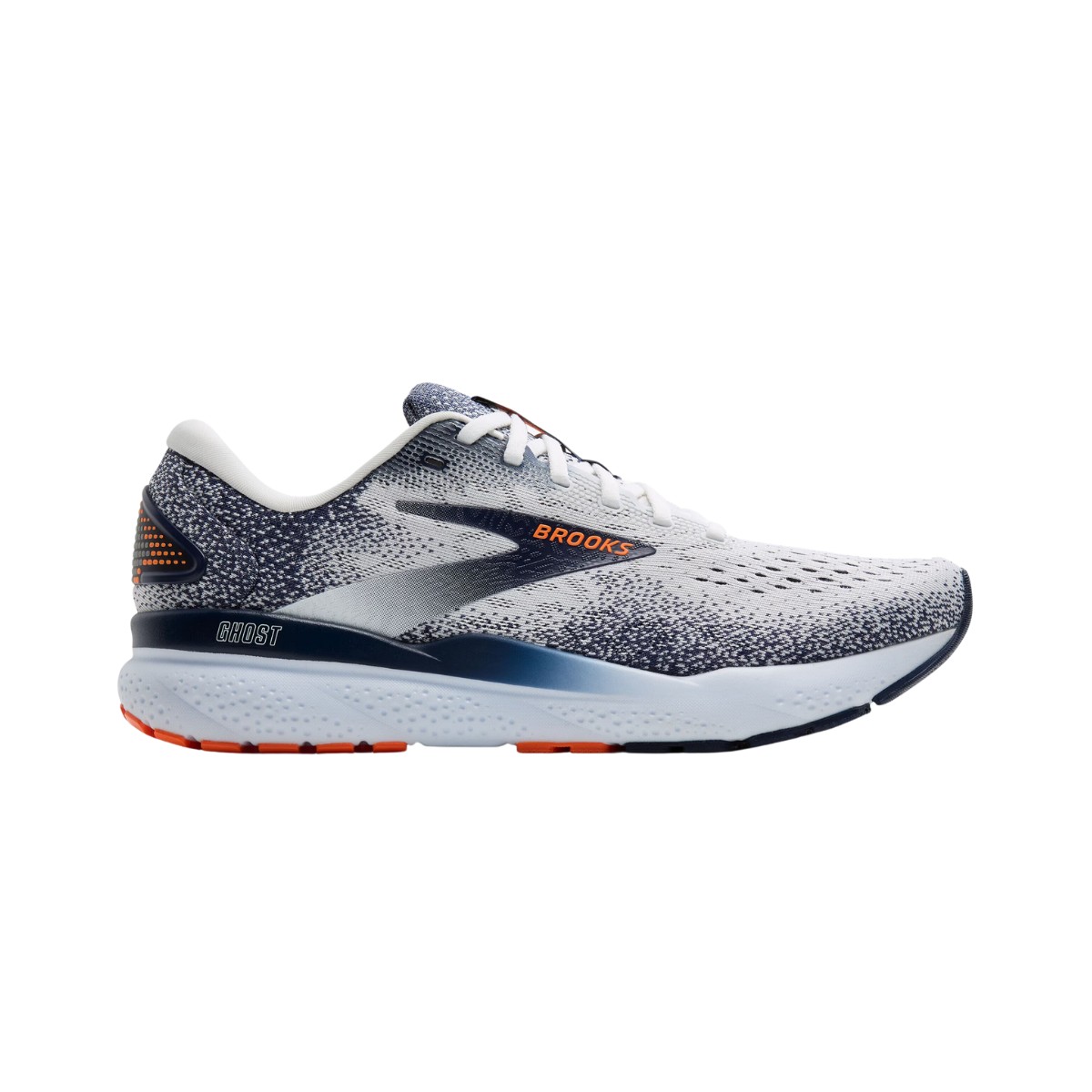 Brooks Ghost 16 Marineblau Weiß SS25 Sneakers, Größe 44,5 - EUR