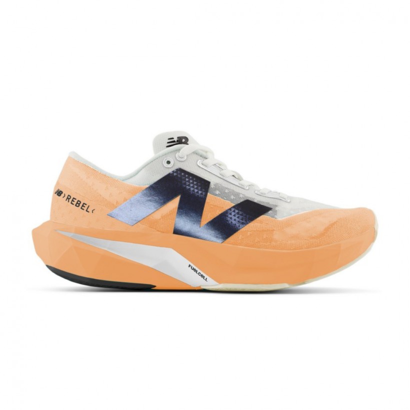 New Balance FuelCell Rebel v4 Orange White SS25 Sneakers