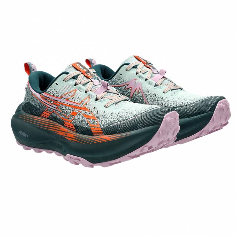 Asics Trabuco Max 4 Grün Orange SS25 Damen...