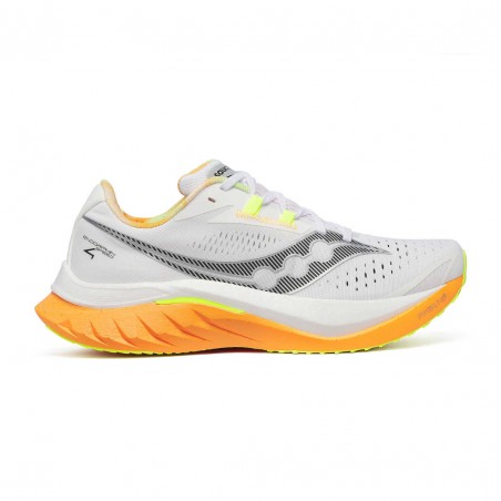 Saucony Endorphin Speed 4 Shoes White Orange SS25