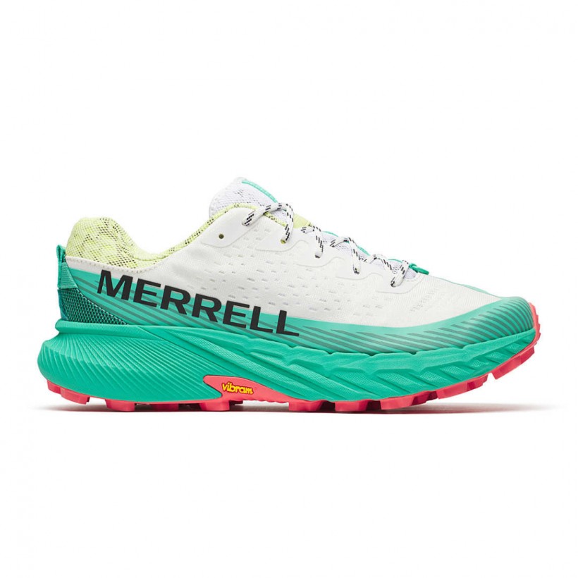 Merrell Agility Peak 5 Shoes White Green SS25