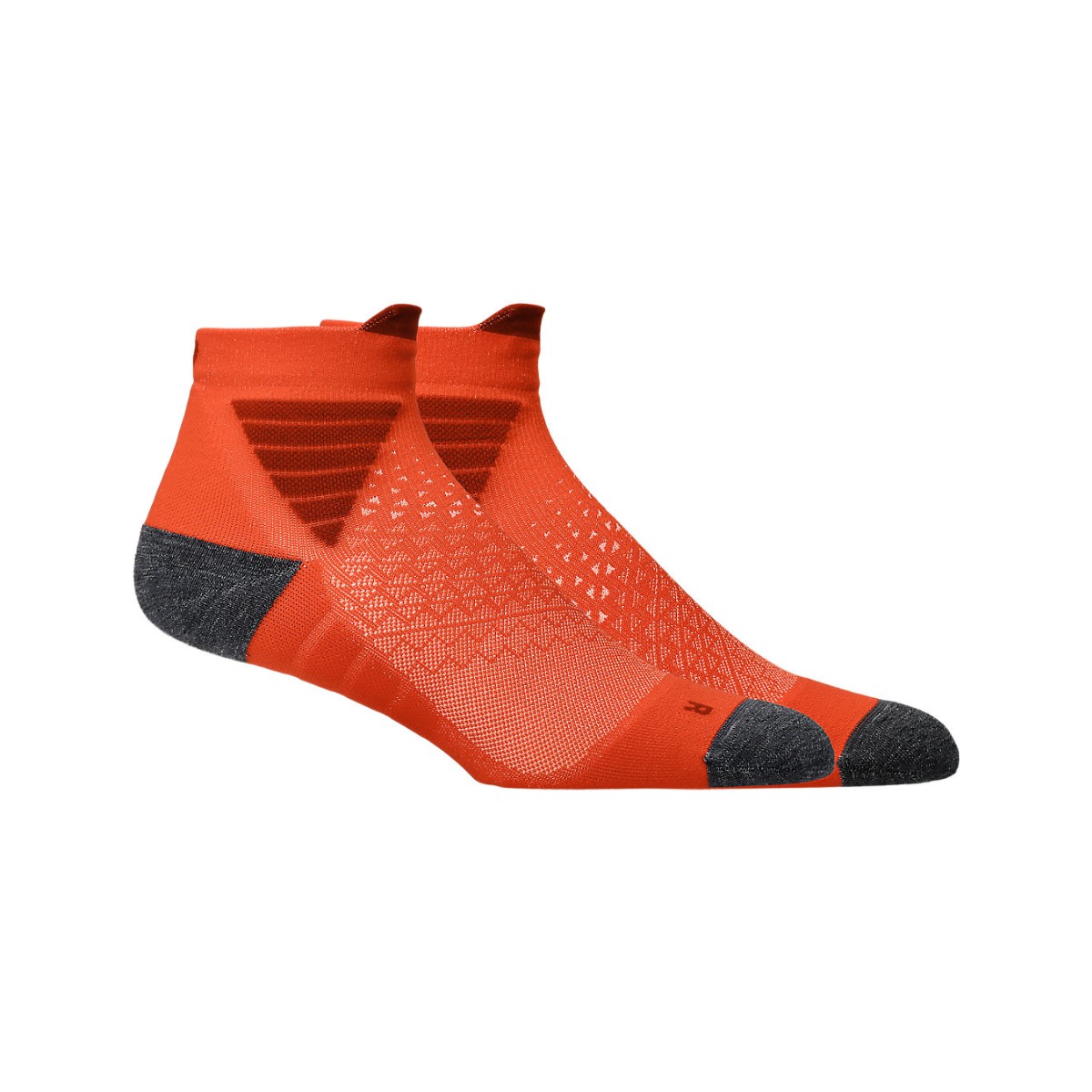 Asics Fujitrail Quarter Socken Orange Grau, Größe II