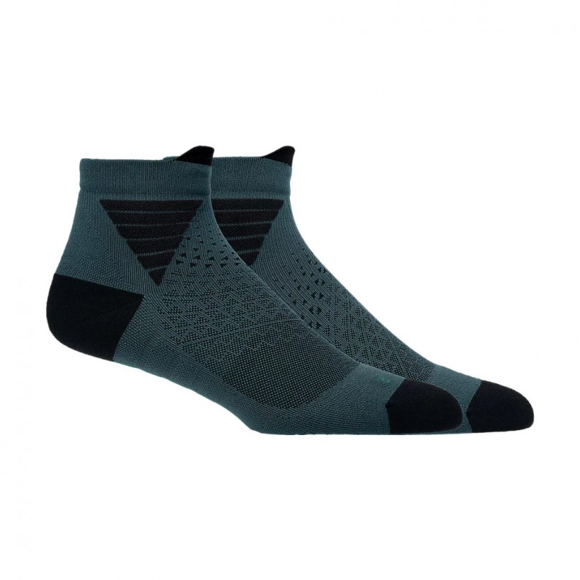 Asics Fujitrail Quarter Green Black Socks