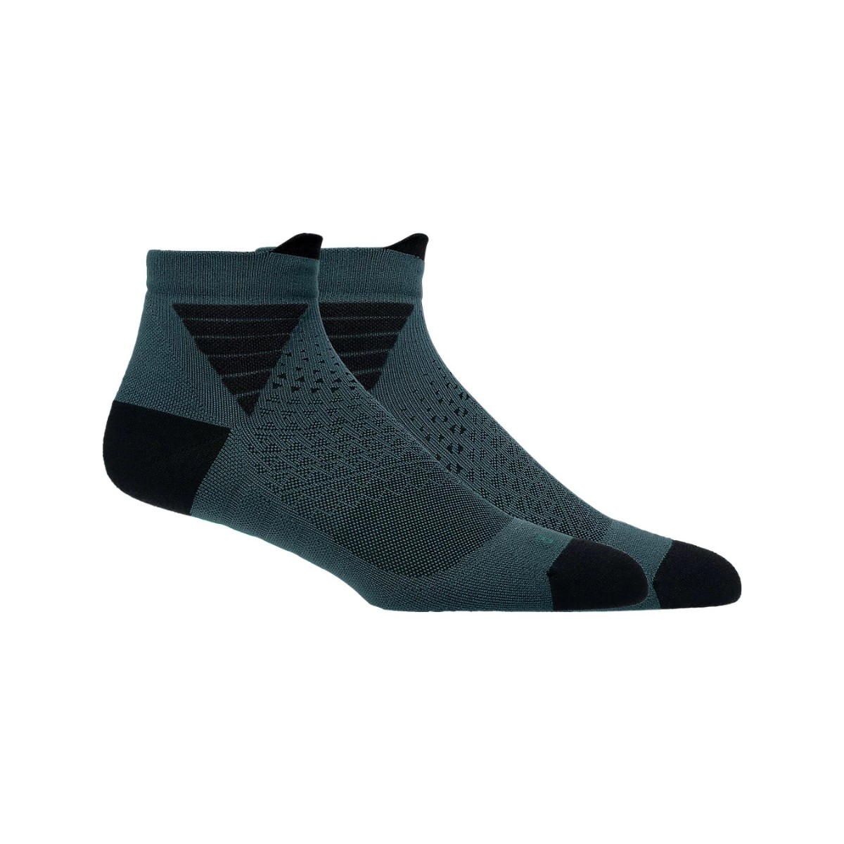 Asics Fujitrail Quarter Socken Grün Schwarz, Größe IV