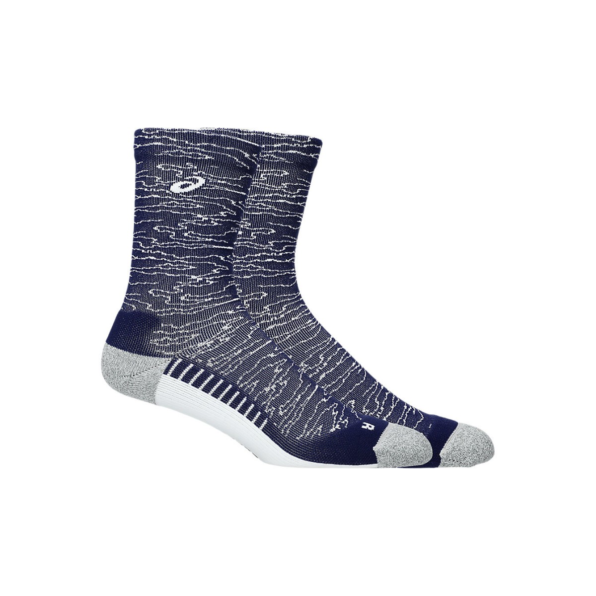 Asics Performance Run Crew Socken Blau Grau, Größe IV