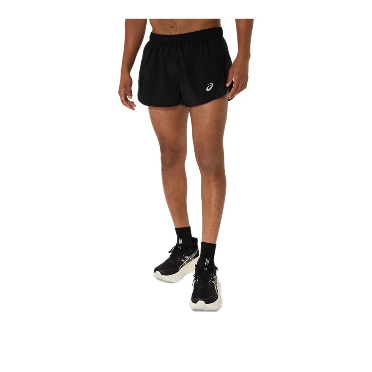 Asics Core Split Shorts Schwarz, Größe S