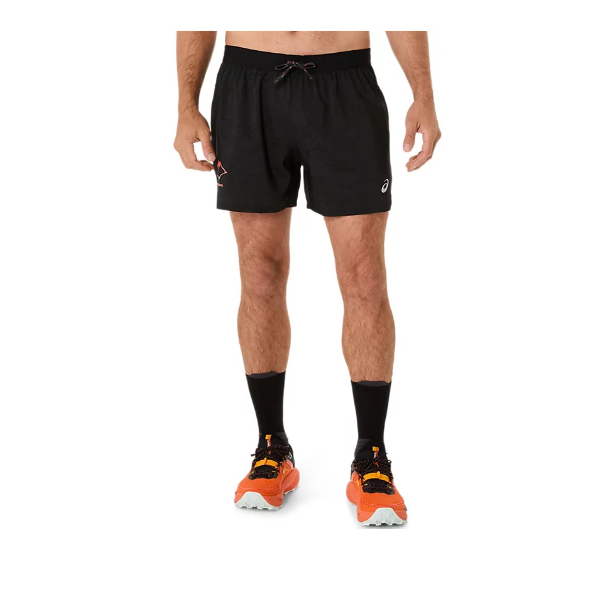 Asics Fujitrail All Over Print 5" Shorts Schwarz, Größe M