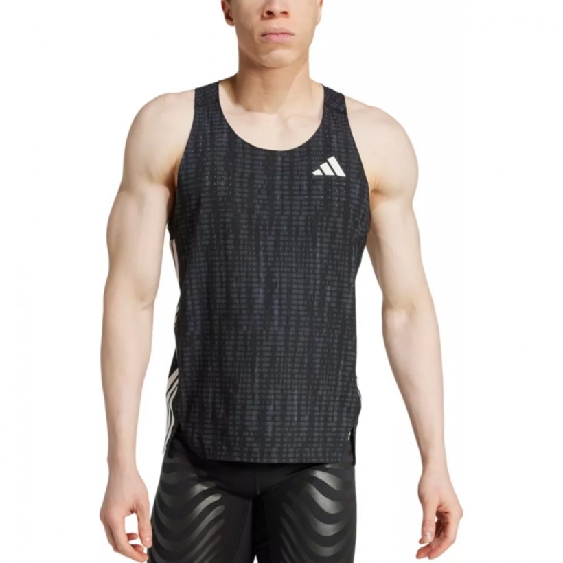 Adidas Adizero Black Sleeveless Shirt