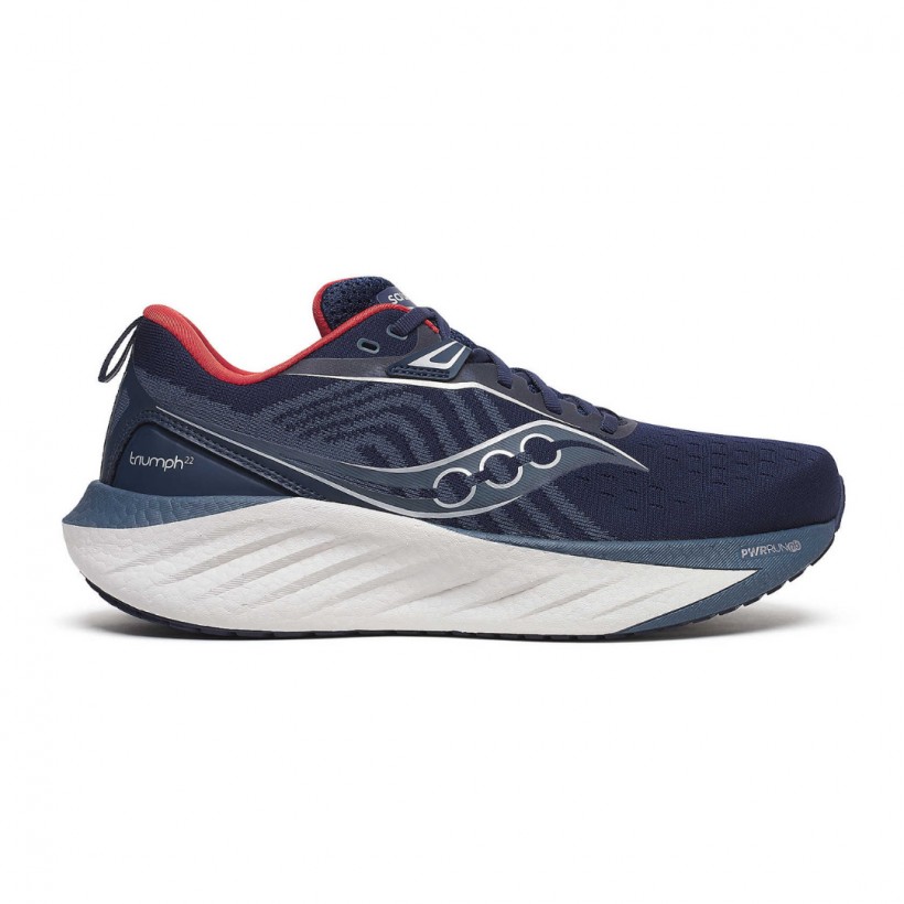 Saucony Triumph 22 Sneakers Blue Red SS25