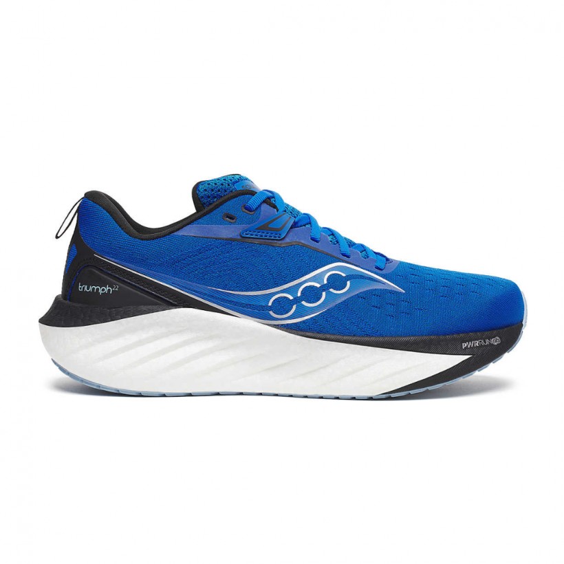 Saucony Triumph 22 Shoes Blue Black SS25