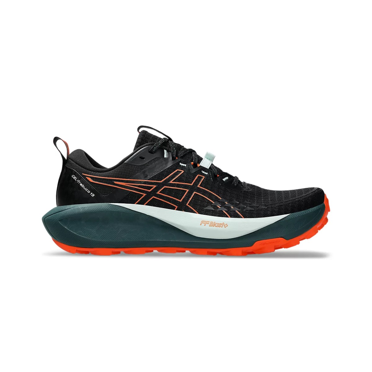 Asics Gel Trabuco 13 Schuhe Schwarz Orange SS25, Größe 41,5 - EUR