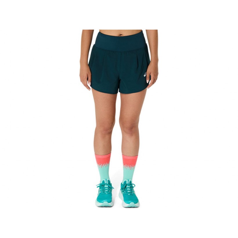 Asics Road 3.5IN Green Women's Shorts