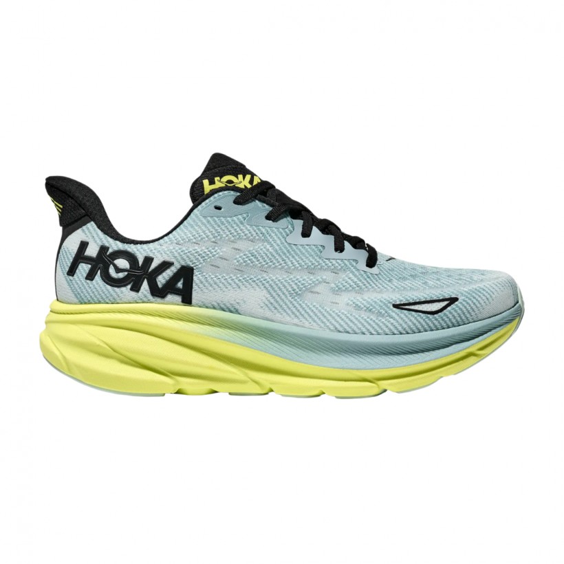 Hoka Clifton 9 Shoes Blue Yellow SS25