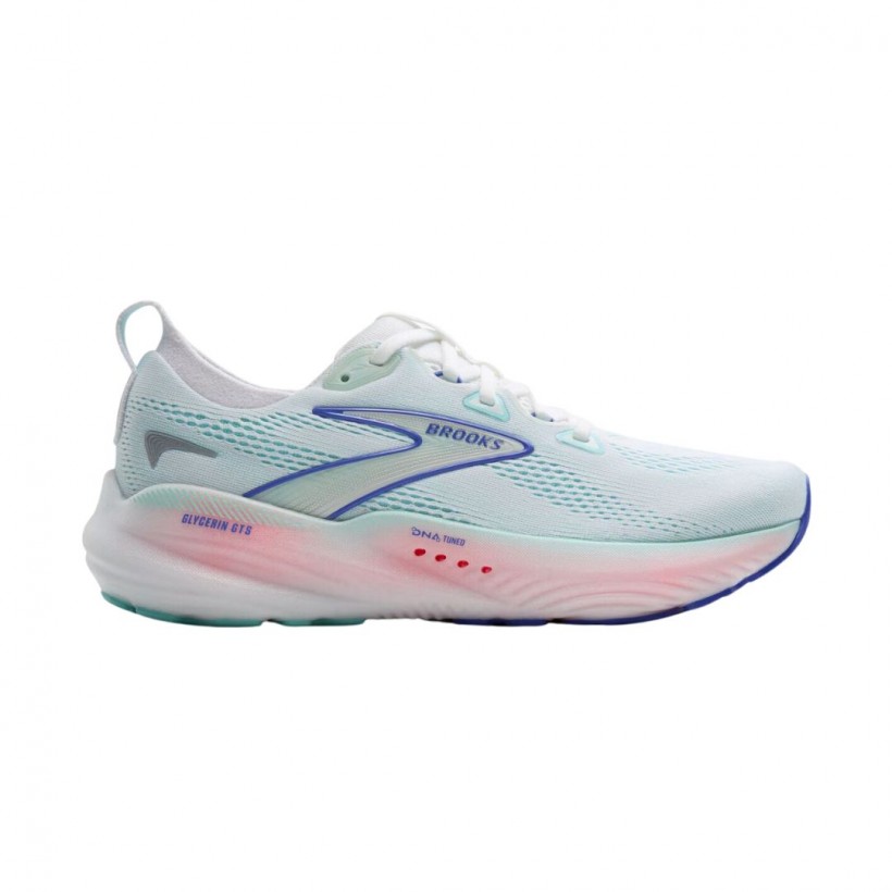 Brooks Glycerin GTS 22 Blue Pink Running Shoes SS25 Women