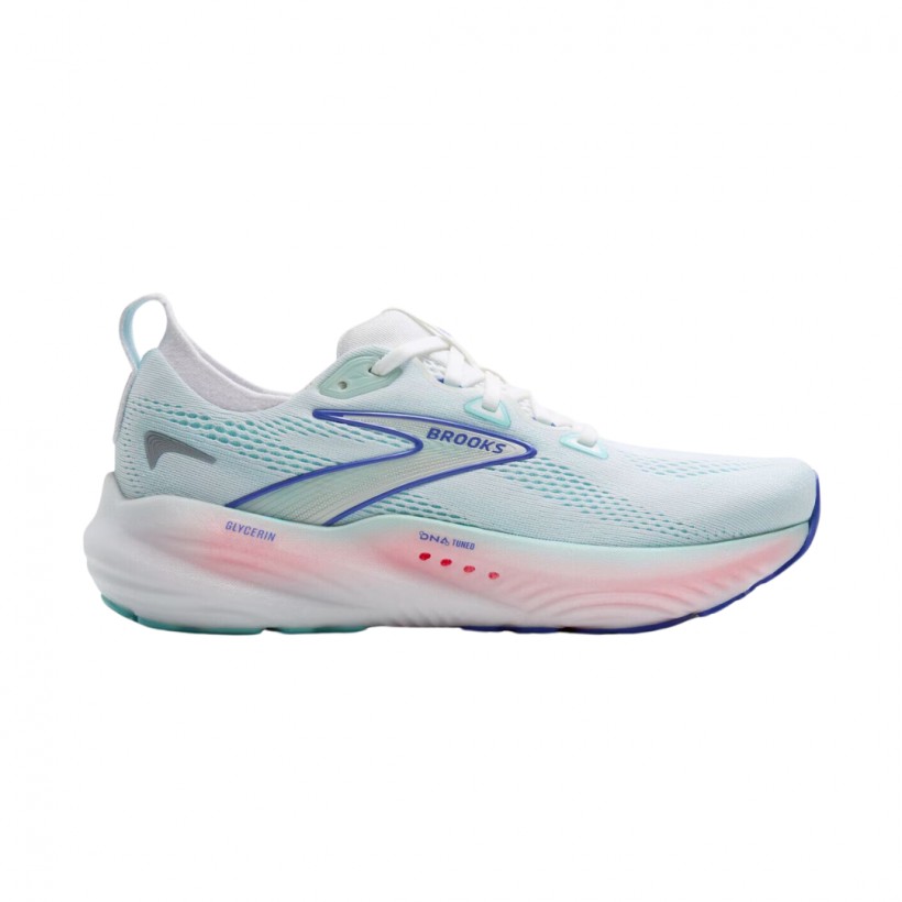 Brooks Glycerin 22 Blue Pink Running Shoes SS25 Women