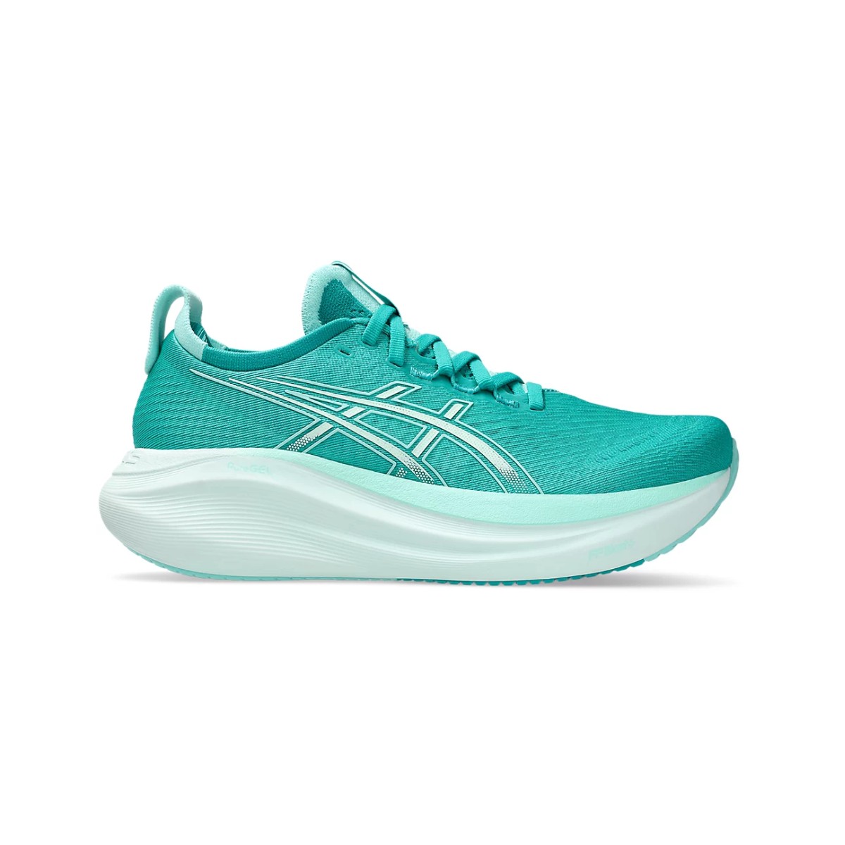 Asics Gel-Nimbus 27 Schuhe Grün SS25 Damen, Größe 39,5 - EUR