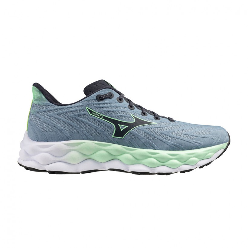 Mizuno Wave Sky 8 Shoes Grey Green SS25