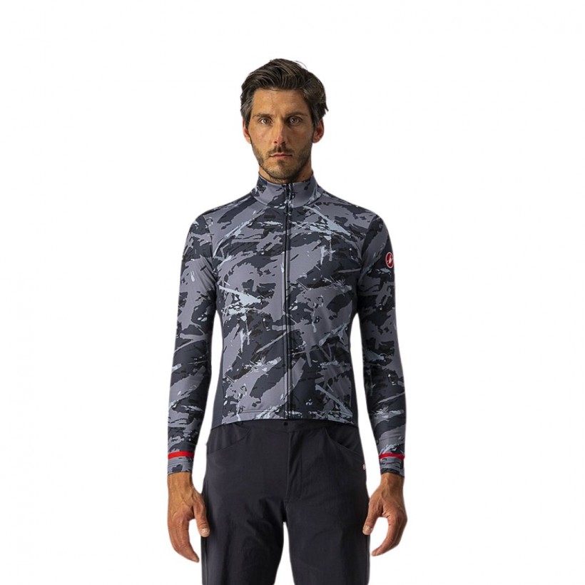 Castelli Malliot Thermal Jacket Blue Grey