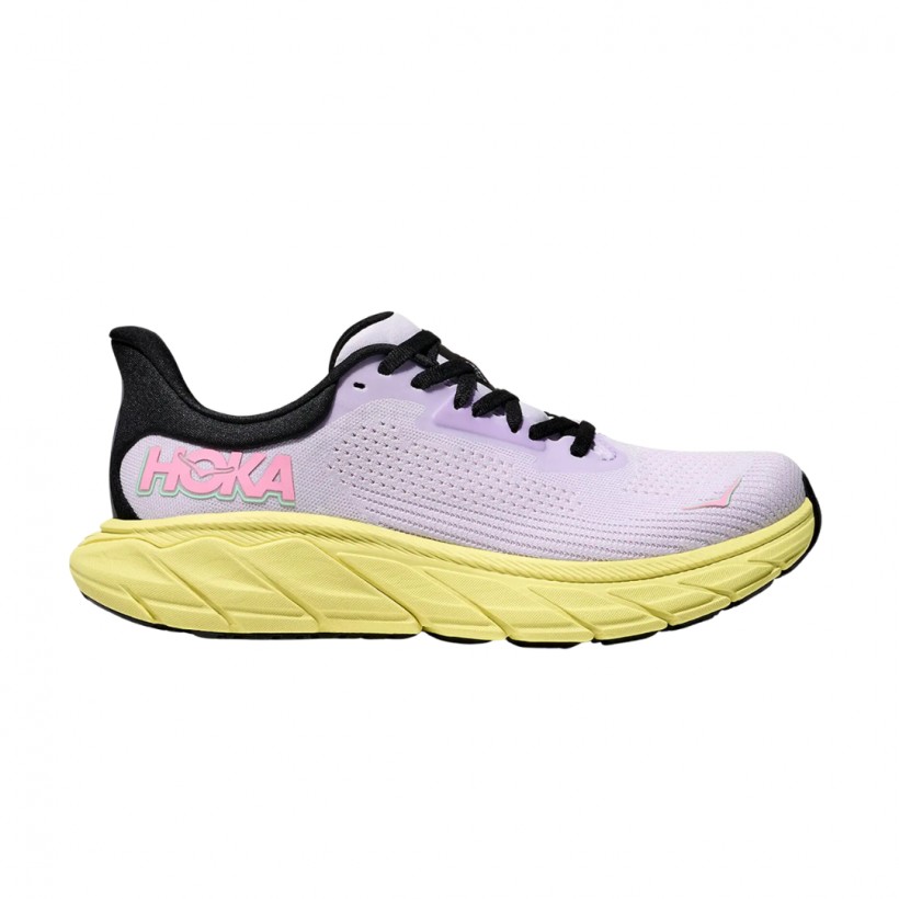 Hoka Arahi 7 Shoes Pink Yellow SS25 Women