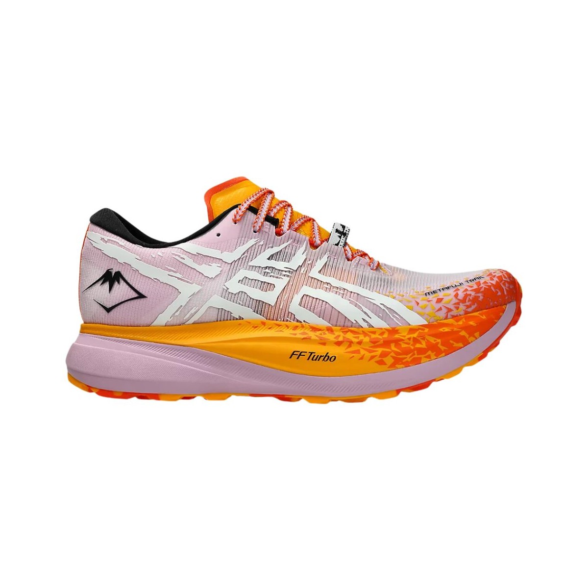 Asics Metafuji Trail Schuhe Lila Orange SS25, Größe 42,5 - EUR