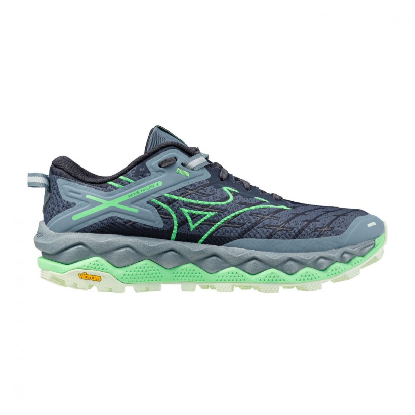 Mizuno Wave Mujin 10 Trail Shoes Blue Green Women SS25