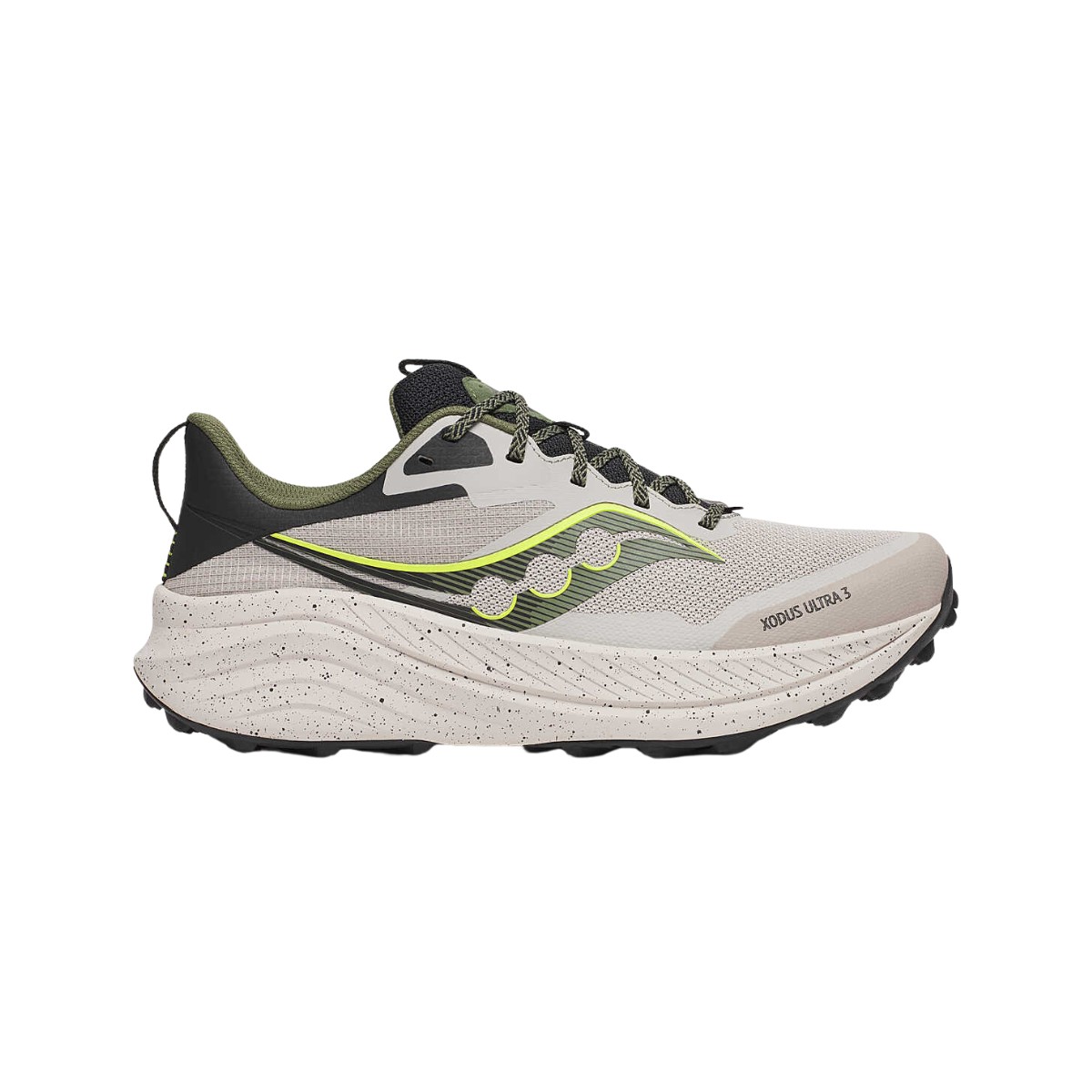 Saucony Xodus Ultra 3 Schuhe Beige Grün SS25, Größe 45 - EUR