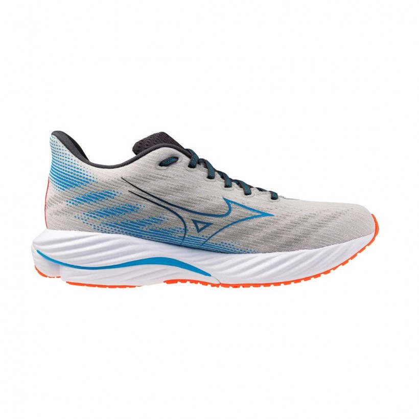 Mizuno Wave Rider 28 Grey Blue SS25 Sneakers