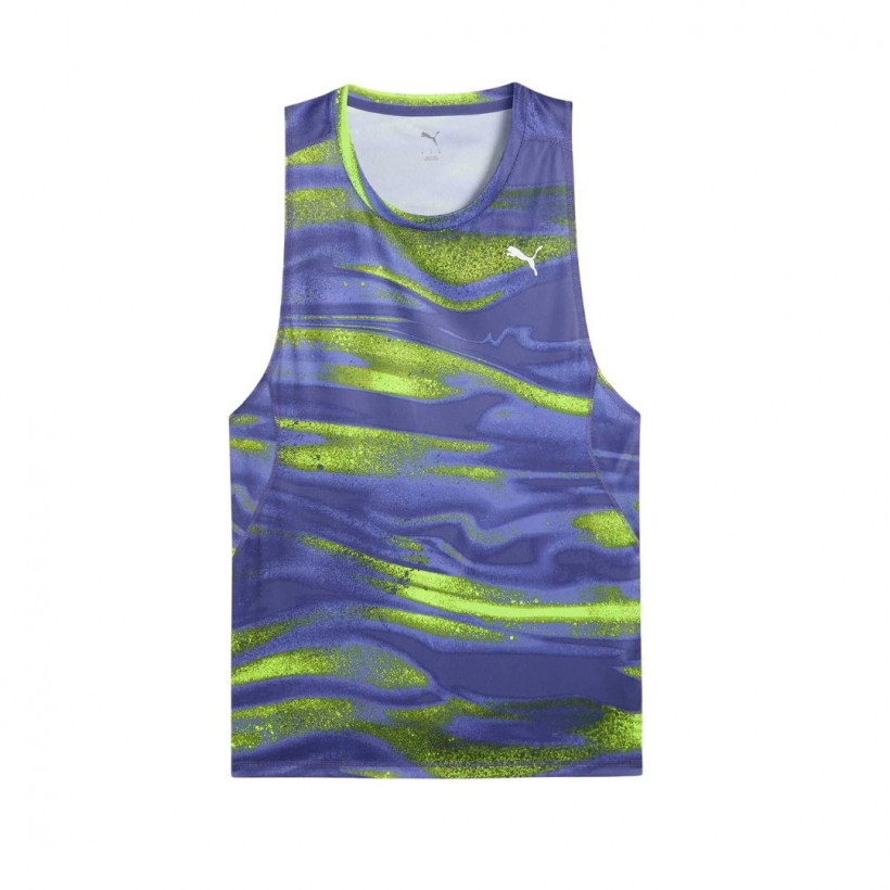 Puma Run Velocity Sleeveless Shirt Blue Green