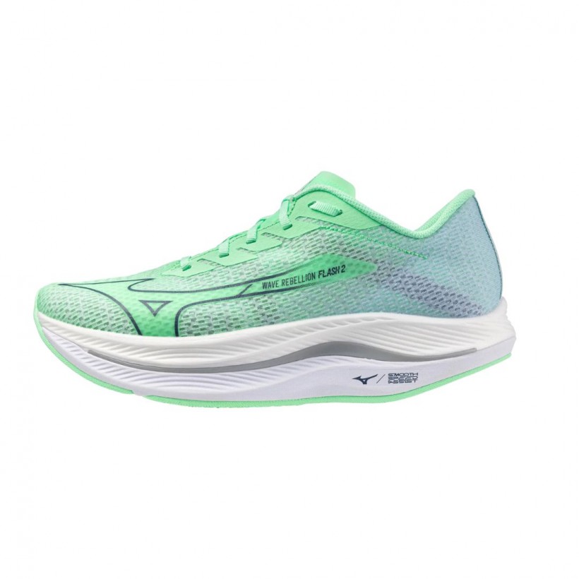 Mizuno Wave Rebellion Flash 2 Shoes Green SS25