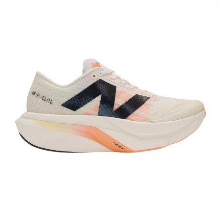 New Balance FuelCell SuperComp Elite v4 White Orange SS25 Women's Sneakers