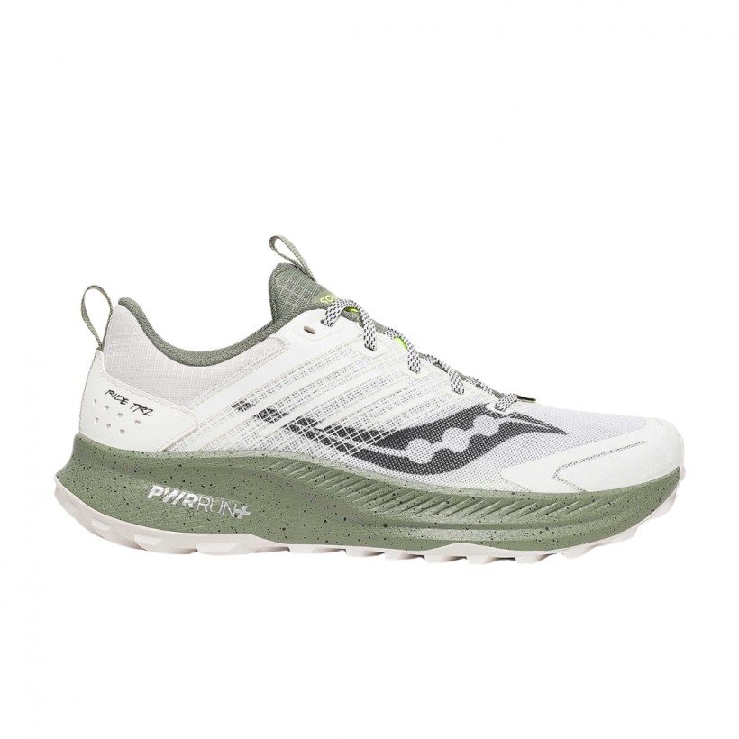 Chaussures Saucony Ride TR2 Blanc Vert SS25