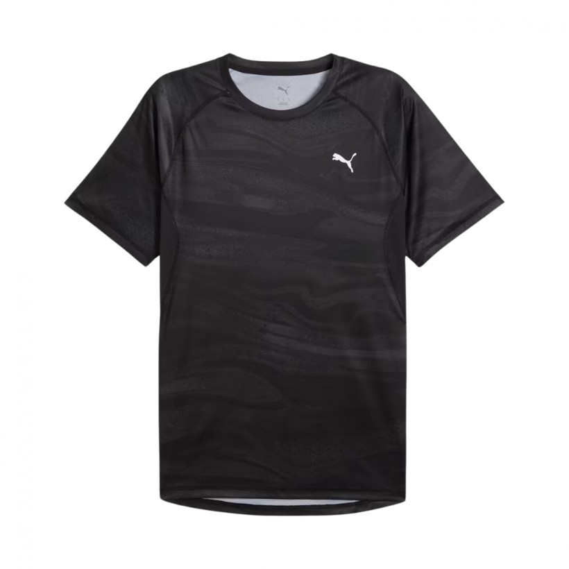 Puma Run Velocity AOP 7 Black Shirt