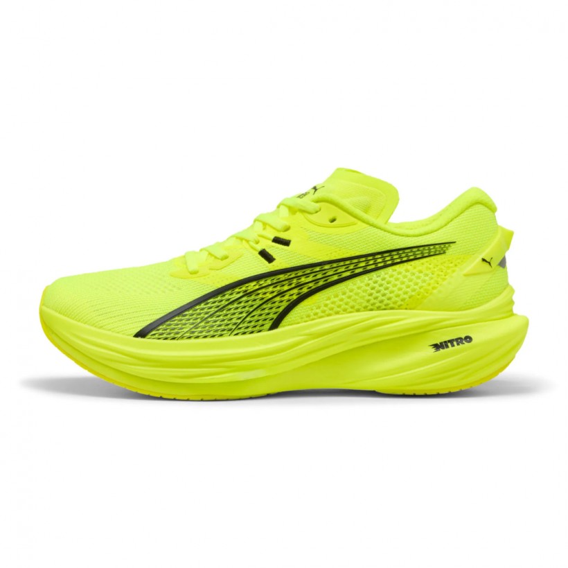 Puma Deviate Nitro 3 Schuhe Gelb Grün SS25