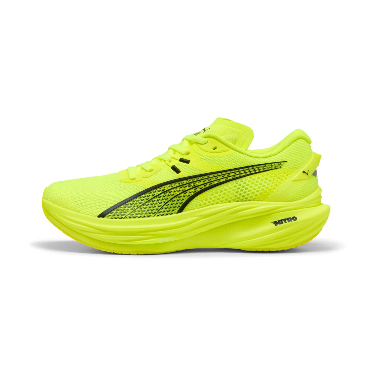 Puma Deviate Nitro 3 Schuhe Gelb Grün SS25, Größe 40 - EUR