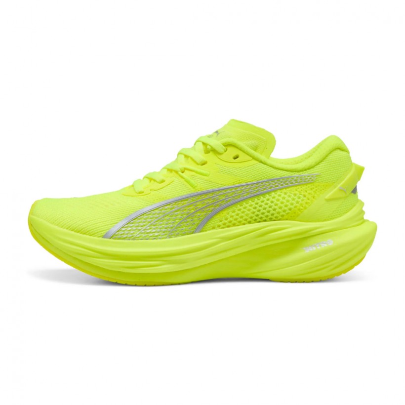 Puma Deviate Nitro 3 Yellow Grey SS25 Women's Running Shoes