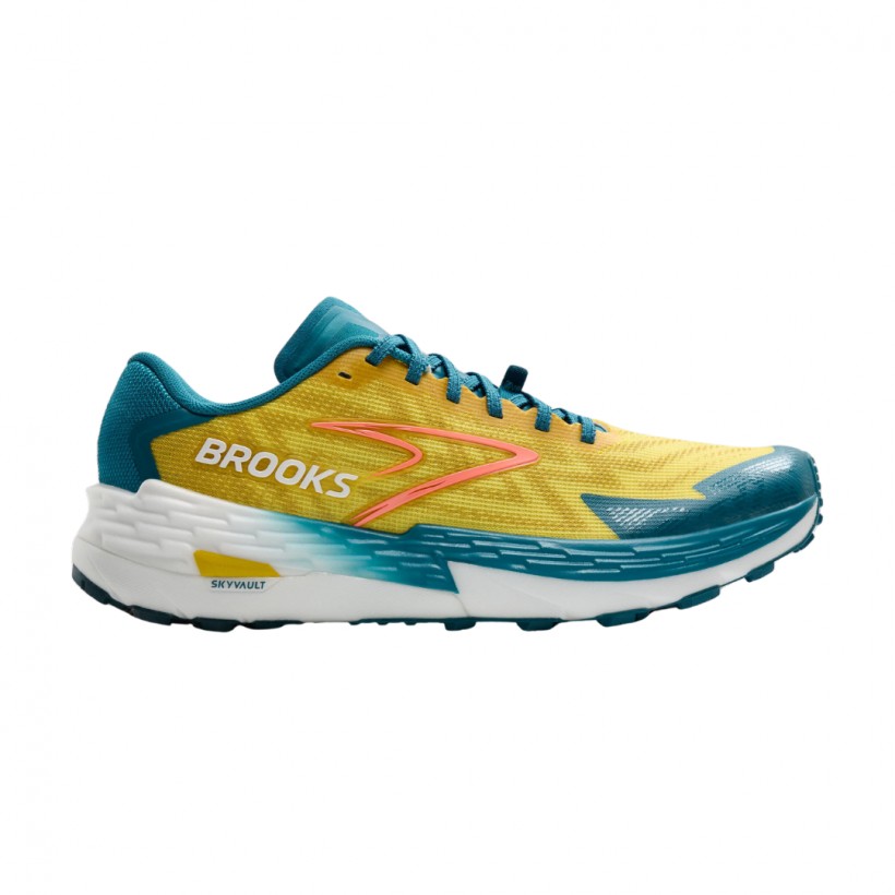 Brooks Catamount 4 Yellow Blue SS25 Shoes